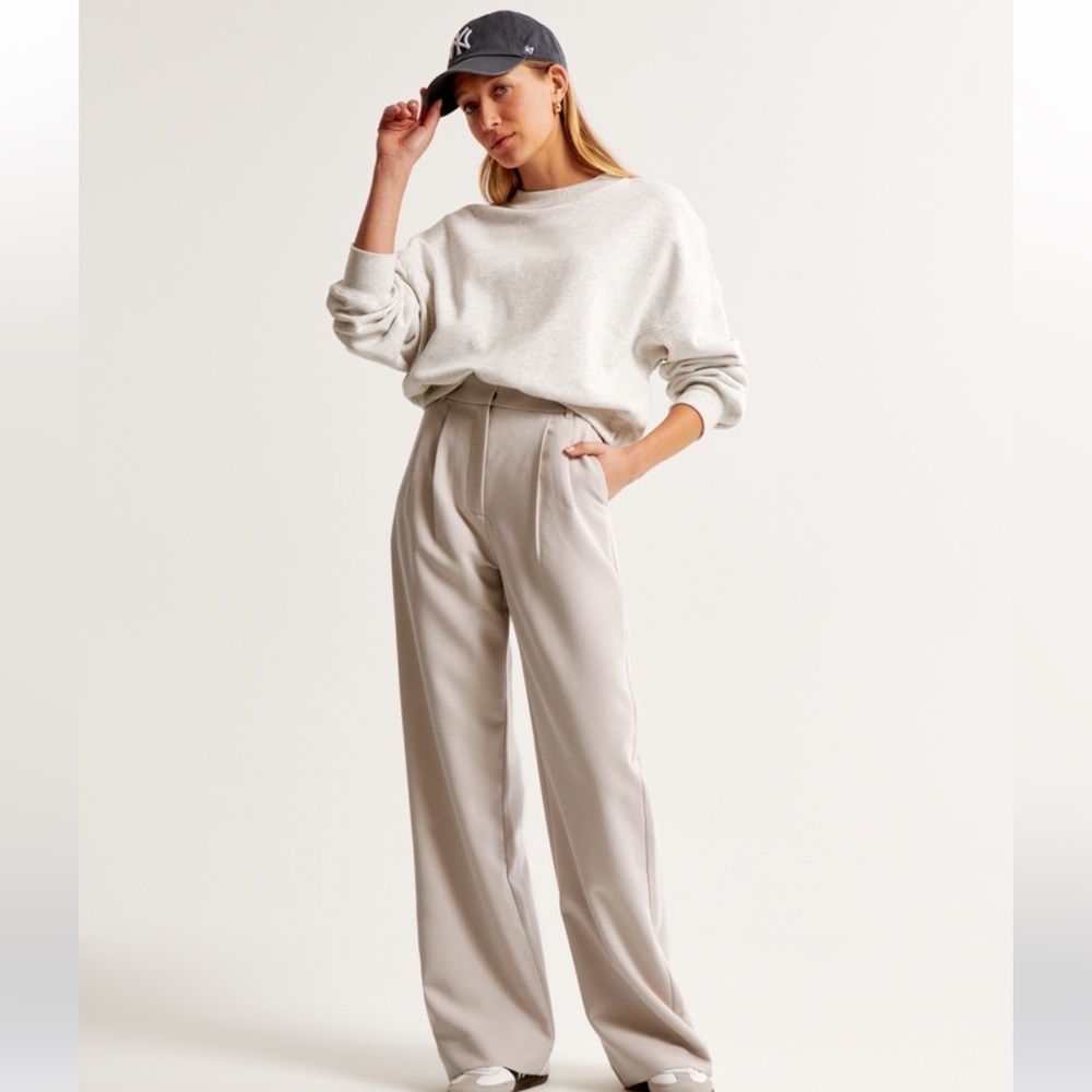 Abercrombie & Fitch Sloane Tailored Pant Size 25 Regular in Light Taupe